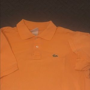 Orange Lacoste Polo
